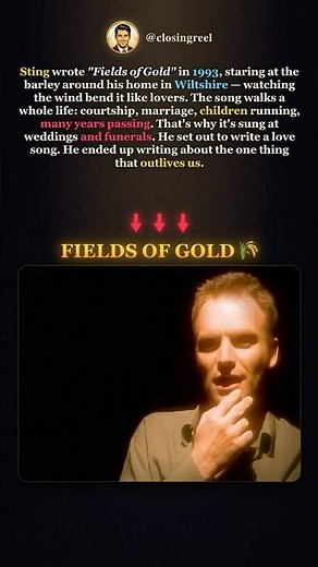 Where Fields of Gold came from #Sting #shorts