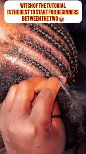 two different ways to plait hair tutorial for beginners #cornrows #braidstyles #stitchbraids
