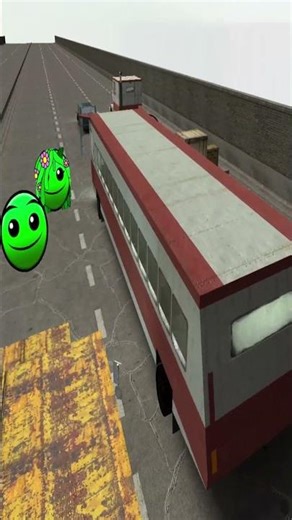 Geometry Dash and Lobotomy Dash Nextbots Chase Me on Road