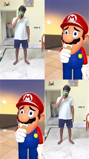 Funny Bee on Ice Cream 🤣 #shorts Collab to @TroopaDeluxe #viral #tranding #mario #funny #tranding