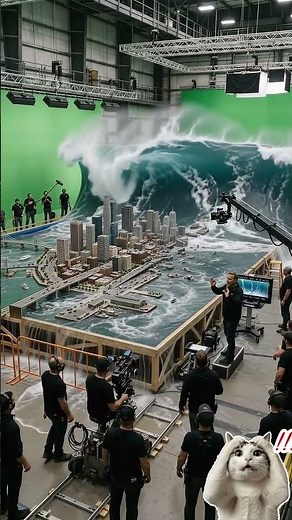 The Most Realistic Tsunami Movie Set Ever 🎥