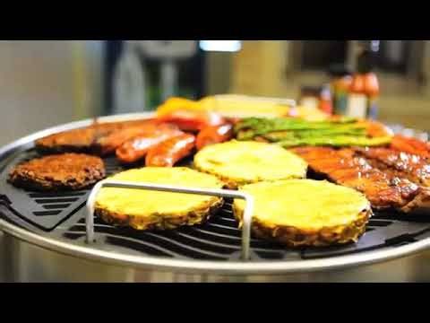 Napoleon PRO22 Charcoal Kettle Grill with Folding Cart, Black, Porcelain-Enameled Lid and Bowl