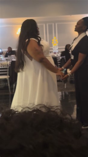 The sweetest moments. Although my brother in-law Edwin Johnson was called home a few months before he could give his only baby girl’s hand away in marriage, she saved a seat for him. She couldn’t dance with her father but her mom stood proxy and made that moment even more special. My sister and her only baby. 🖤🤍 | Gwen Neal