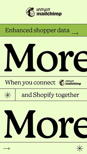 140K views | Our enhanced Shopify integration turns your store data into revenue. Get richer insights that boost online orders and sales. | Intuit Mailchimp | Facebook