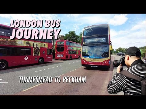 London Bus Ride On Route 177 Full Journey From Thamesmead to Peckham Bus Station