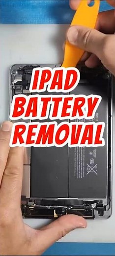 Removing an iPad Battery Without Damaging the Chassis