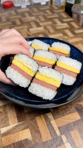 Making my husband’s stress cravings: Spam Musubi 🍙⁠