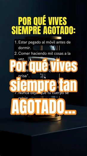 Por qué vives SIEMPRE agotado... #ansiedad #saludmental #habitos