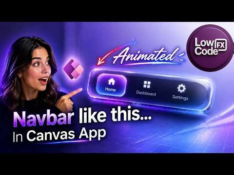 Next-Level Navbar in Power Apps 🚀 | Canvas App UI Tutorial ‪@LowCodeFX‬