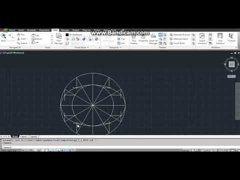 ELLIPSE BY CONCENTRIC CIRCLE METHOD IN AUTO CAD