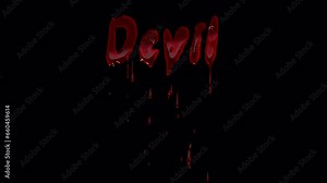 Horror Film Effects: Devil Blood Drip Animation