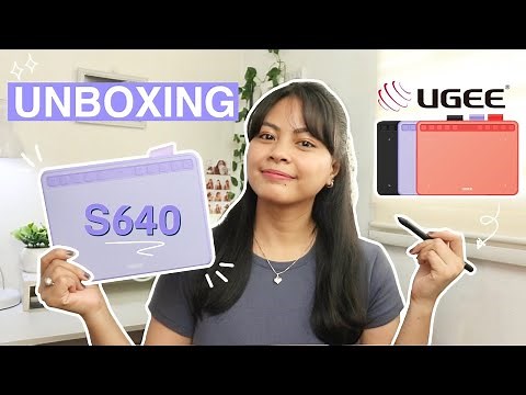 Purple UGEE S640 Pen Tablet (Unboxing, Testing & First Impression) ❤︎ | Emmy Lou