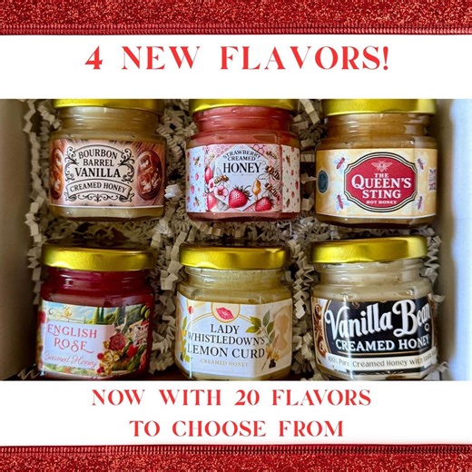 Honey Sampler Gift Set - Choose 6 Gourmet Honey Flavors for a Honey Flight Tasting Gift Box, Tea Lover Birthday Gift for Mom & Afternoon Tea - Etsy