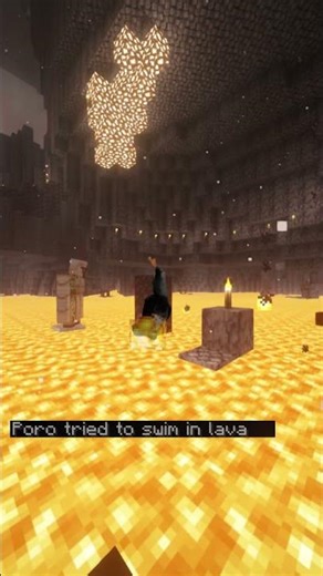 🐾MINECRAFT CAT PORO FINDS FISH🐾🫣 #shorts #minecraft