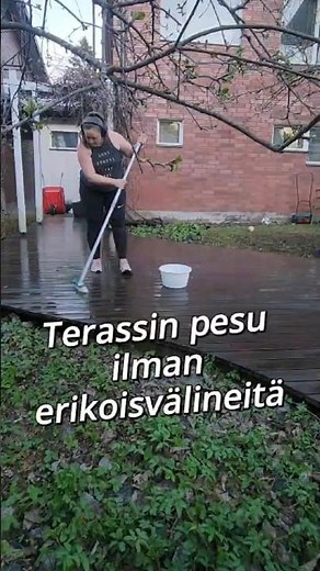 Terassin pesu ilman erikoisvälineitä!