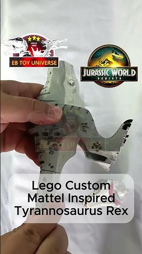 LEGO CUSTOM SUPER COLOSSAL T-REX MATTEL INSPIRED JURASSIC WORLD REBIRTH