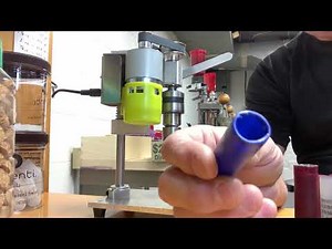 Mini drill press for roll crimping shotgun shells