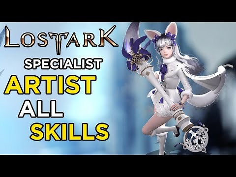 Lost Ark Artist All Skills | Specialist | Painter | New Class