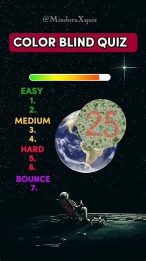 Only 1% Can See All Numbers 👀 | Color Blind Test Quiz 2. #shorts