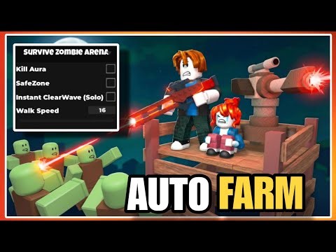 🧟 Survive Zombie Arena OP Script — Auto Win & Wave Skip