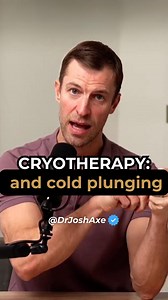 Did you know cryotherapy has different effects on the body depending on the time of day you do it? 🥶 If your goal is to build muscle mass, cryotherapy or cold plunging is best at least 4 hours after physical exercise. If your goal is recovery, cryotherapy is best immediately following a workout. #cryotherapy #coldplunge #cold #exercise #muscle #strength #workout #recovery #athlete #weightloss #drjoshaxe | Dr. Josh Axe