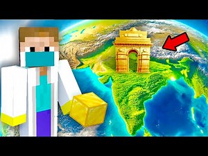 I Built GOLDEN INDIA GATE With 1,14,217 Gold Blocks in Minecraft | Addon Nagar