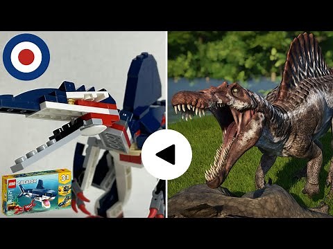 LEGO Creator 31088 Alternative build tutorial SPINOSAURUS、レゴクリエイター31088をスピノサウルスに組み替え
