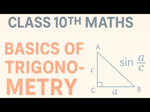 Class 10 Maths | Trigonometry Chapter 8 | Basics of Trigonometry (Introduction)