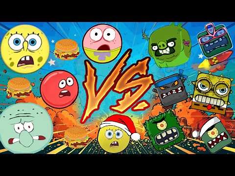 Spongebob in Red Ball 4 Vs All Bosses Part 1 Fusion Battle (ORIGINAL 2025) BestGamesVK