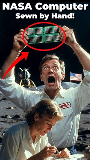 NASA Computer Silai Se Bana Tha.. Aur Moon Tak Gaya! 🚀 😱#shorts #tech #techfacts #space #techshorts