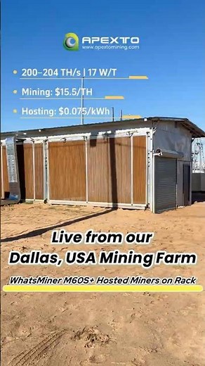 Dallas Bitcoin Mining Farm Tour | WhatsMiner M60S+ Hosting in Action