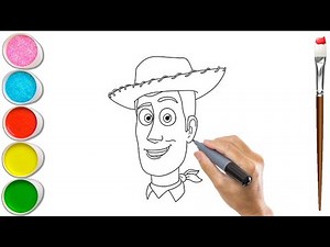 How to Draw Woody Toy Story - Step by Step | Digital Drawing Master