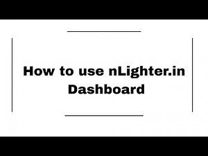 How to use nLighter Dashboard step by step