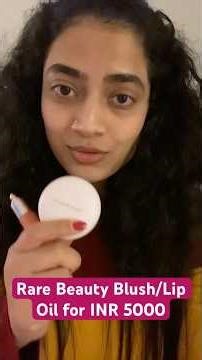 Rare Beauty Blush + Lip Oil Review 💗✨ | Worth ₹5000 💄🪞@RareBeauty