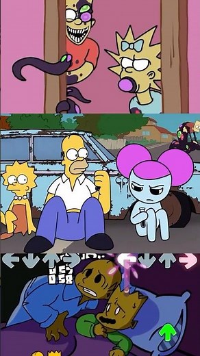 FNF Darkness vs The Simpsons 2 - Friday Night Funkin' Mobile Mod Game #simpsons #fnf #shortsviral