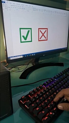 💡 MS Word Hack: Insert Tick ✔️ & Cross ❌ Using Keyboard!