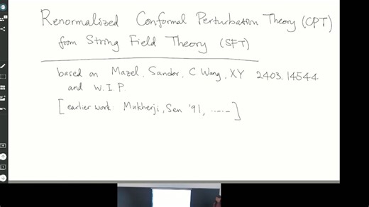 Bootstrap 2024 尹希 基于弦场论的重整化共形微扰理论 Renormalized conformal perturbation theory