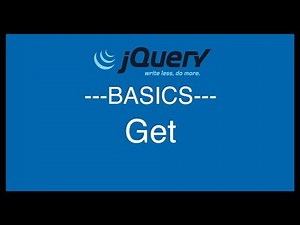 jQuery Basics Tutorial 13 - Get