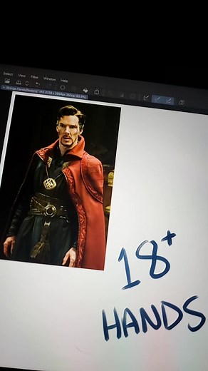 Doctor Strange 😳 #digitalartist #marvel #fanart #doctorstrange #hands #PCMadeMeBuyIt