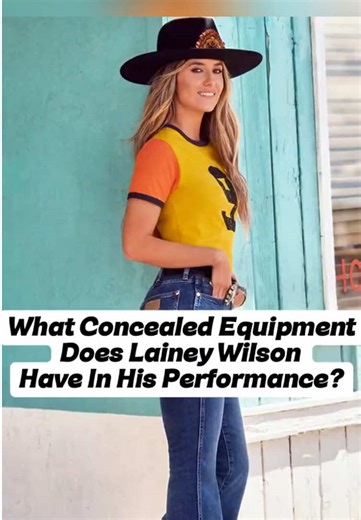 What Concealed Equipment Does Lainey Wilson Have In His Performance?#laineywilson #popculturenews #celebrity #usa #usa