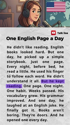 One English Page a Day | English Reading and Listening Practice #easyenglish #englishforbeginners