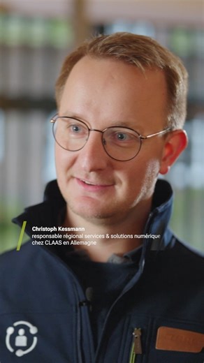 CLAAS connect en 3 mots par Christoph Kessmann, agent régional pour les solutions digitales CLAAS en Allemagne. 😃☝ #CLAASconnect #togetherthenextstepinfarming | CLAAS
