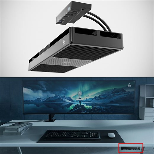 Arctic Senza Under Desk PC Keeps Your Workspace Clutter-Free, Has No Fans