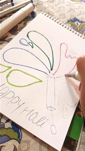 DX Art (official) X Happy Holi 2026: Colorful Festival Drawing for Beginners
