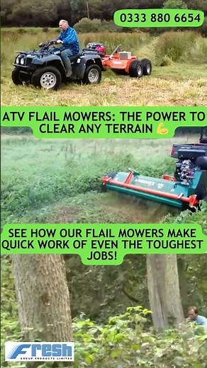 Best ATV Flail Mower? Wessex & Chapman Flail Mowers in Action #shorts