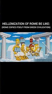 ROME VS GREEK #humor #simpsons #comedy #funny #culture #education #history #memes