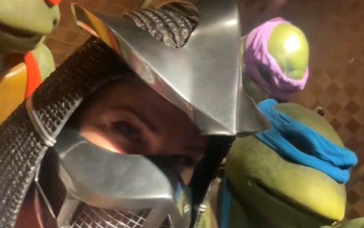 这怕不是有点尴尬！忍者神龟COSPLAY