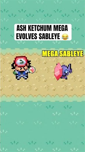 Ash Ketchum mega evolves Sableye 😂 #pokemon #shorts