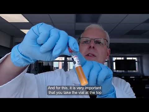 Best practices – pipetting the sample, cleaning and inverting the vial (cuvette)