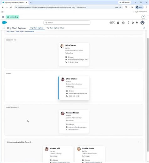 Org Chart Explorer Product Demo